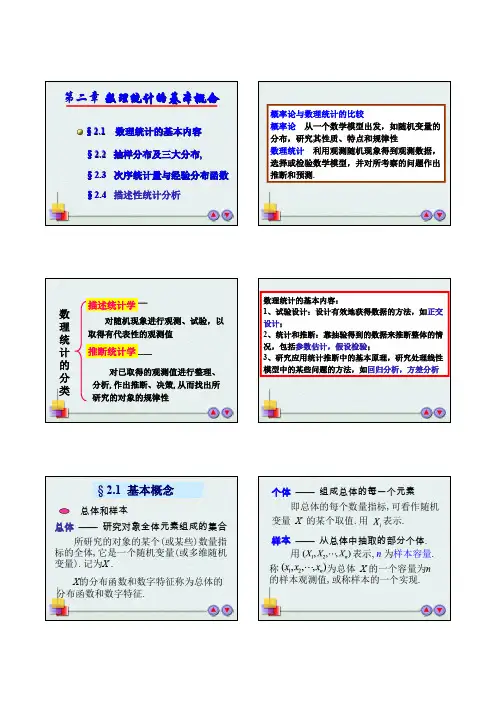 数理统计第二章学生