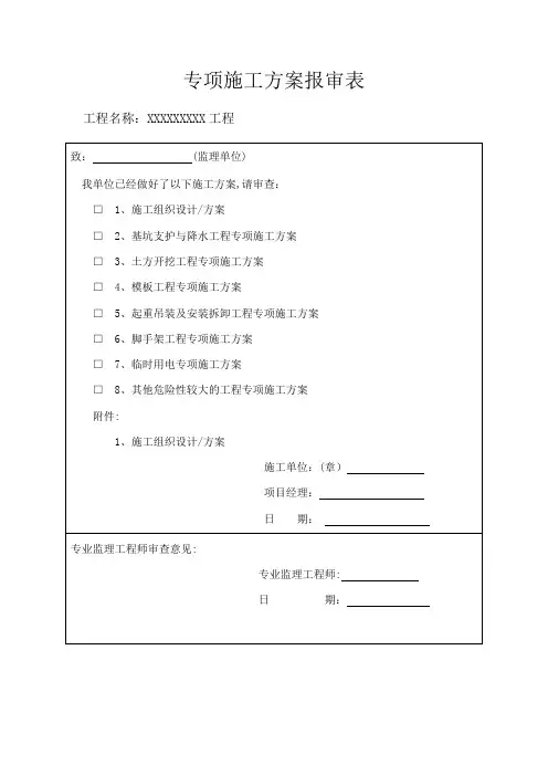 临时用电施工专项施工方案模板