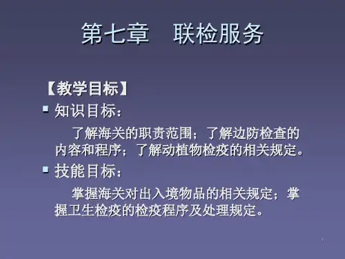 联检服务ppt课件