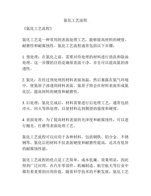 氮化工艺流程