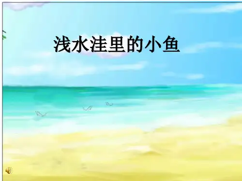 二年级语文上《识字728 浅水洼里的小鱼》547PPT课件 一等奖名师公开课比赛优质课评比试讲