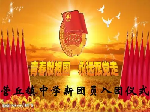 入团宣誓仪式ppt