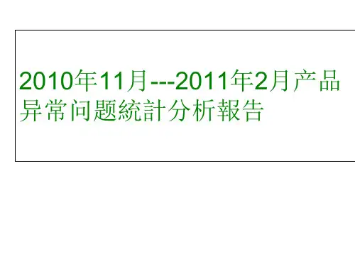 电子产品异常问题统计分析报告.pptx