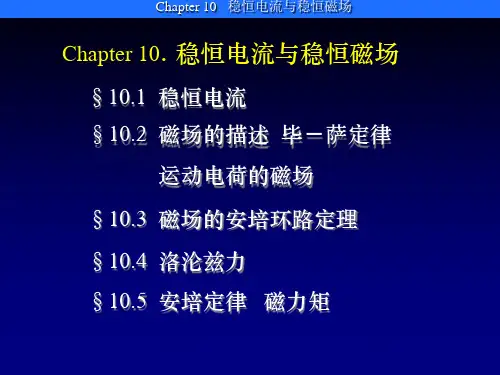 稳恒电流与稳恒磁场课件