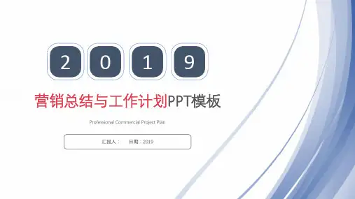 京东电商销售工作总结PPT 模板
