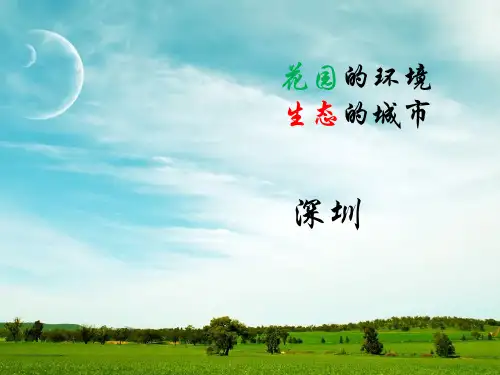 深圳市绿地系统规划详述
