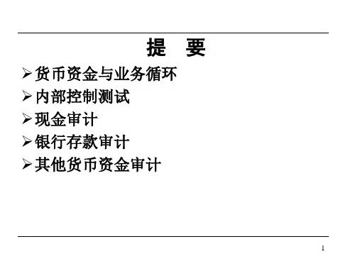 货币资金审计powerpoint30页.pptx