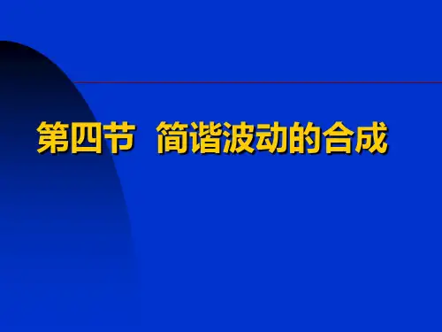 第四节  简谐波动的合成