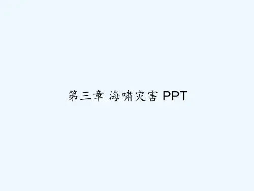 第三章 海啸灾害 PPT