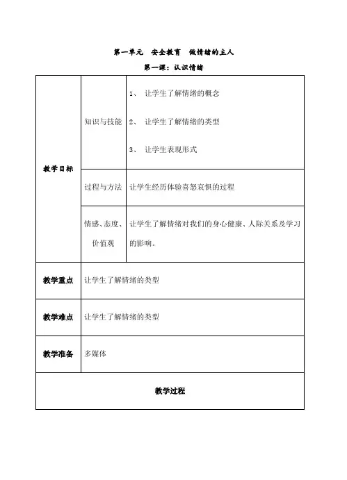 上海科技教育出版社六年级综合实践教学案上册