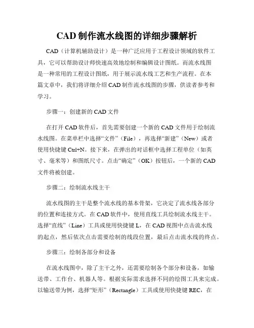 CAD制作流水线图的详细步骤解析
