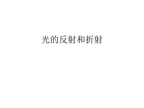 光的反射和折射