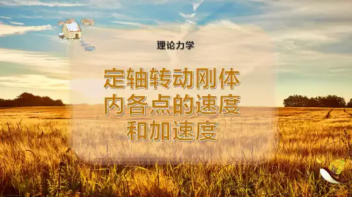 定轴转动刚体内各点的速度和加速度