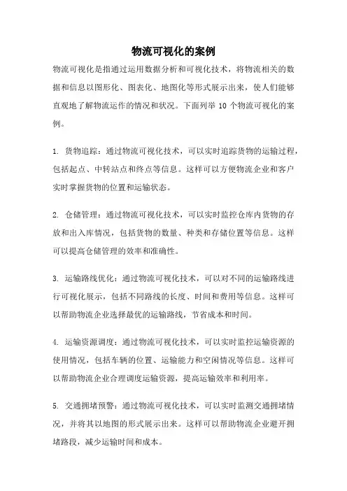 物流可视化的案例