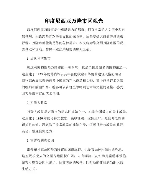 印度尼西亚万隆市区观光