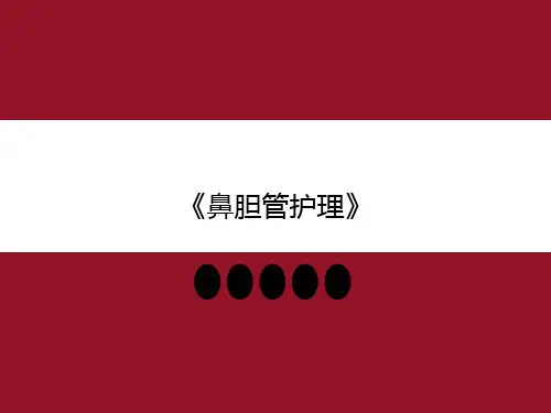 鼻胆管护理