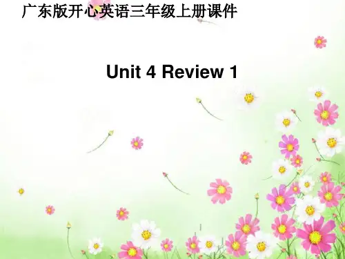 三年级英语上册 unit4课件 广东开心