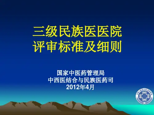 2020年民族医院评审标准12427模板可编辑
