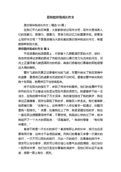 是你陪伴我成长作文
