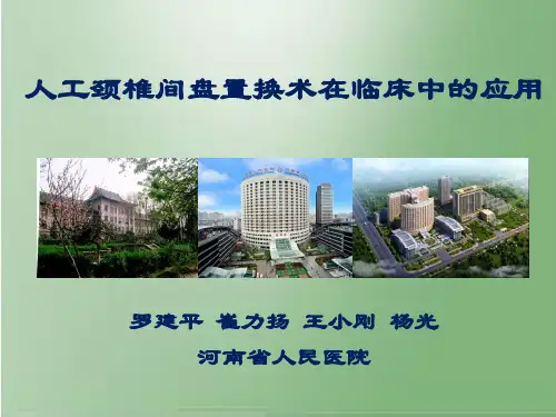人工颈椎间盘置换术在临床中的应用【骨科年会PPT】
