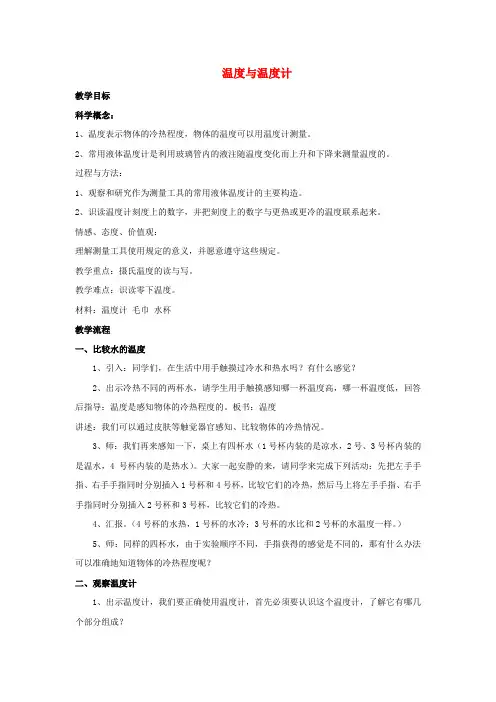 沪科初中物理九上《12第1节 温度与温度计》课件 (1)