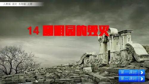 语文五年级上册14 圆明园的毁灭