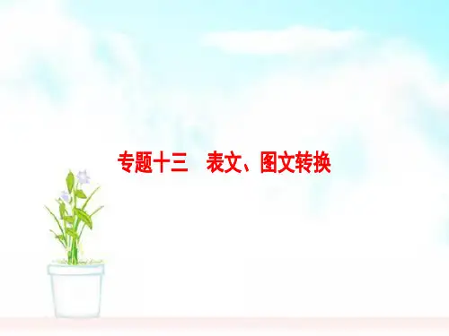 精品高考语文一轮复习第三部分语文文字运用专题十三表文、图文转换课件