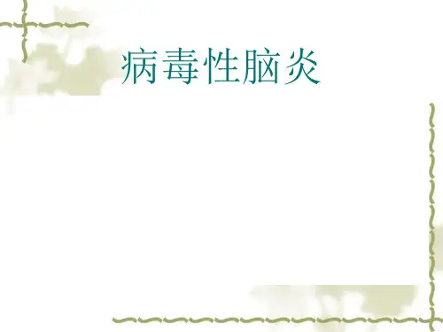 病毒性脑炎PPT课件