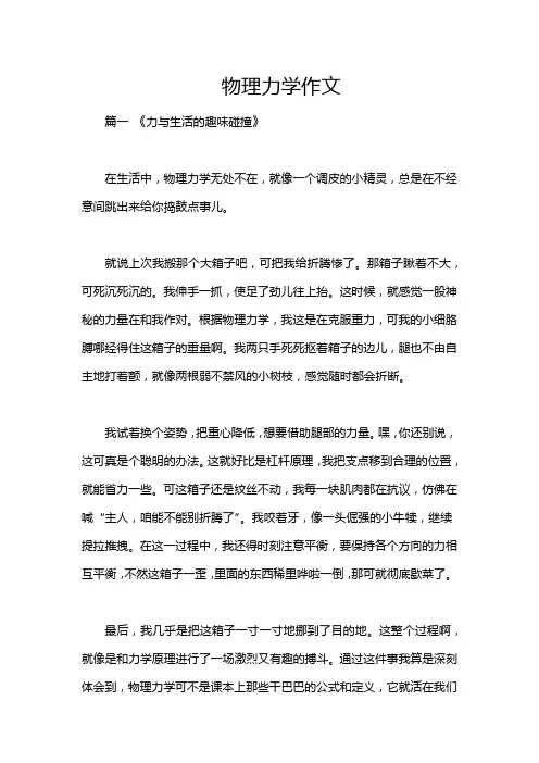 物理力学作文
