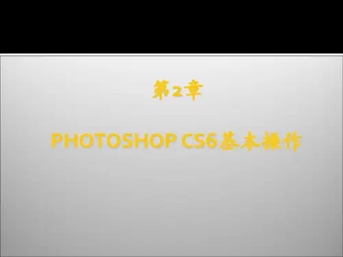 photoshopcs6基础与案例教程第2章精品PPT课件