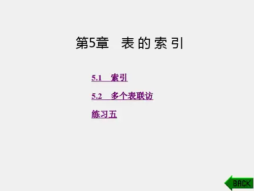 《数据库基础与Visual FoxPro9.0程序设计》课件第5章