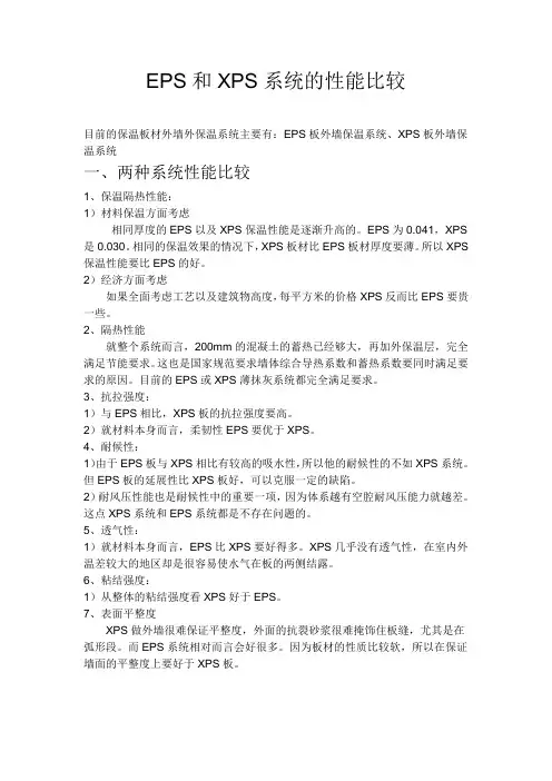 EPX与XPS对比