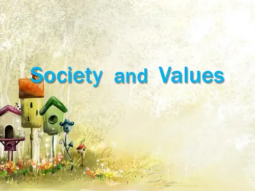 英语泛读教程 4 unit 14 society and values