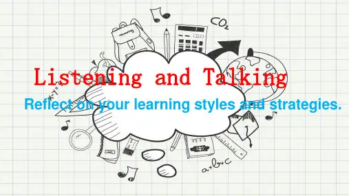 人教版高一英语上册Welcome Unit Listening and Talking 精品课件