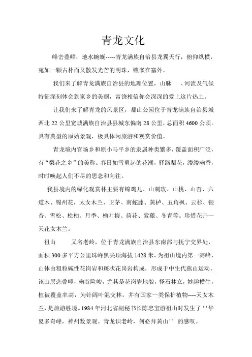 青龙文化——刘英杰