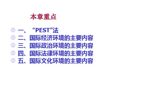 第三章国际市场营销环境课件