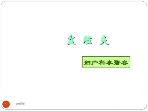 盆腔炎【妇产科】  ppt课件