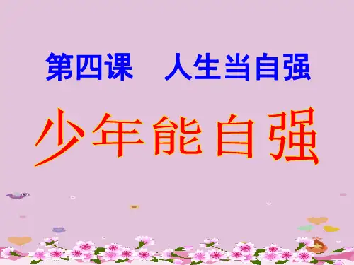 少年能自强ppt优秀课件8 人教版
