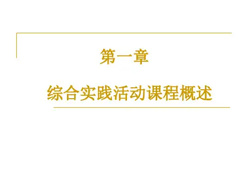 综合实践活动第一章..