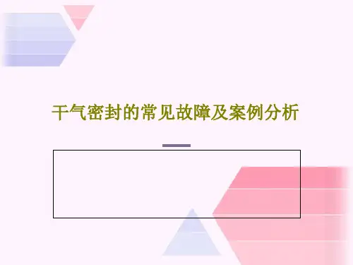干气密封的常见故障及案例分析共30页文档