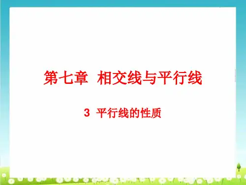 《平行线的性质》课件(共21张PPT)【推荐】