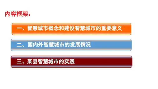智慧城市培训课件