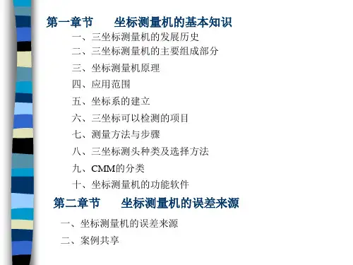 原创三坐标测量教案PPT课件