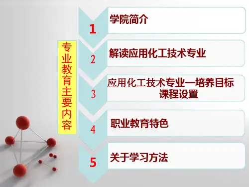 应用化工专业介绍-共64张