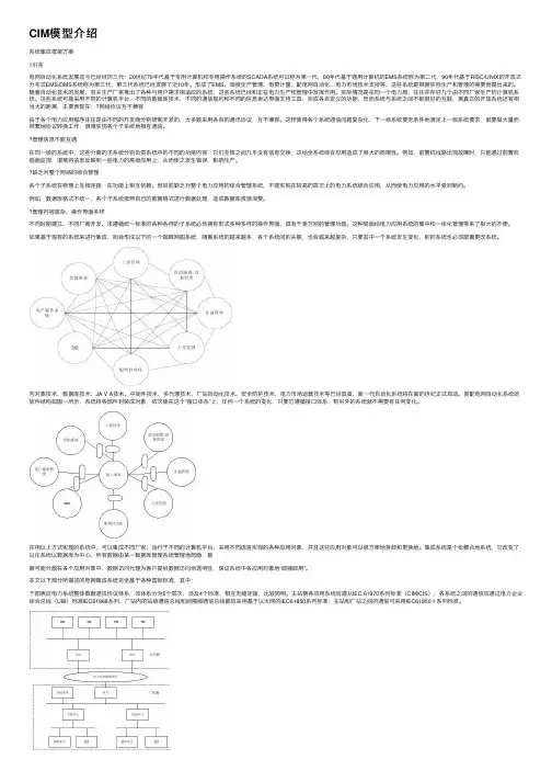 CIM模型介绍