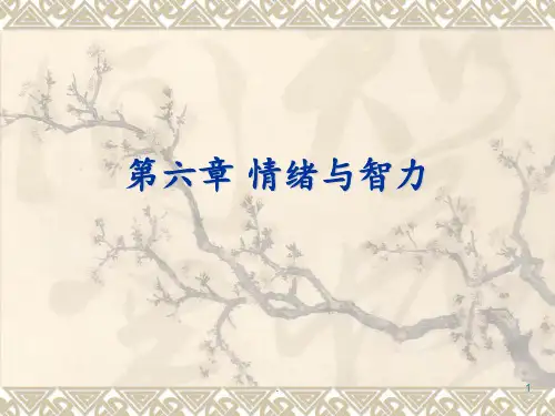 第五章情绪与智力PPT课件