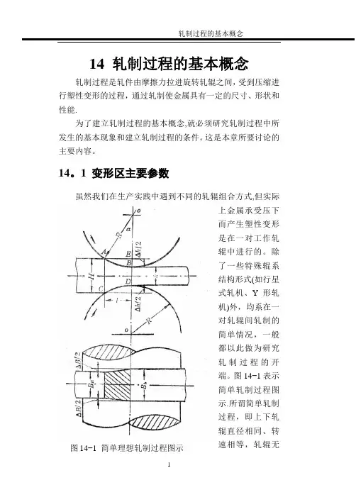 轧制过程的基本概念