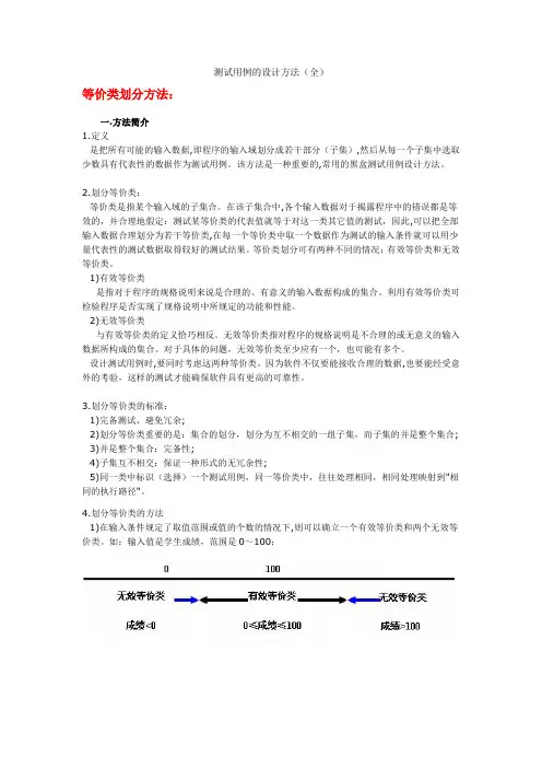 史上最全的测试用例设计方法总结