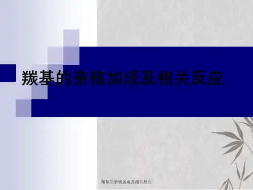 羰基的亲核加成及相关反应