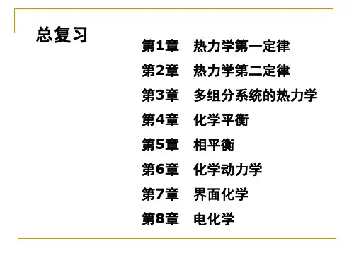 北京科技大学物理化学A总复习(考研、期末必备)